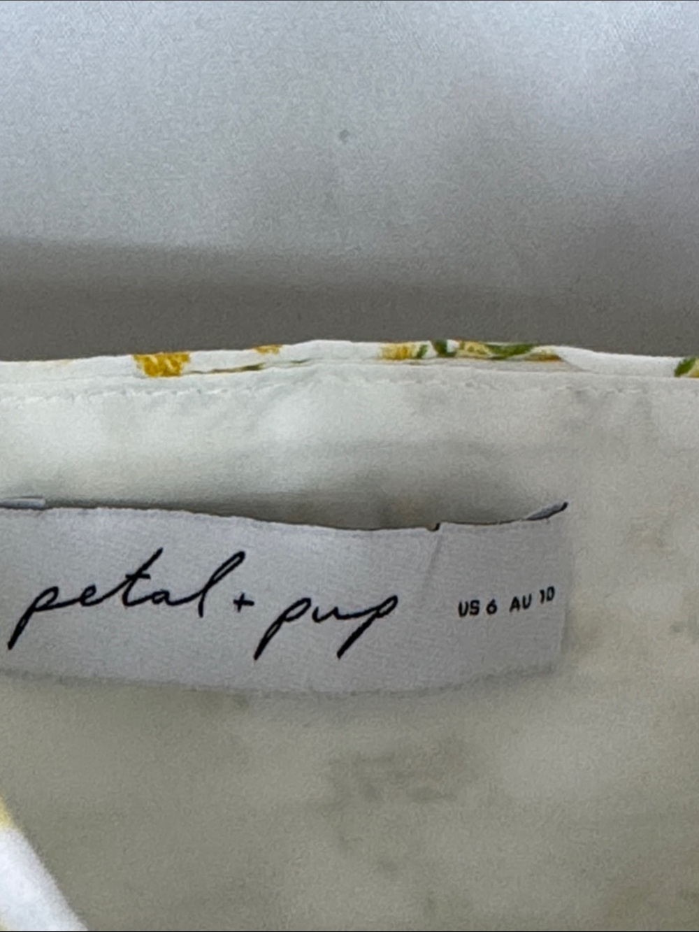 Petal &‎ Pup Ashtyn Pleated Bodice Maxi Sundress Size 6 Floral Yellow - Picture 12 of 13